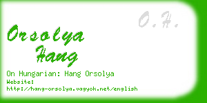 orsolya hang business card